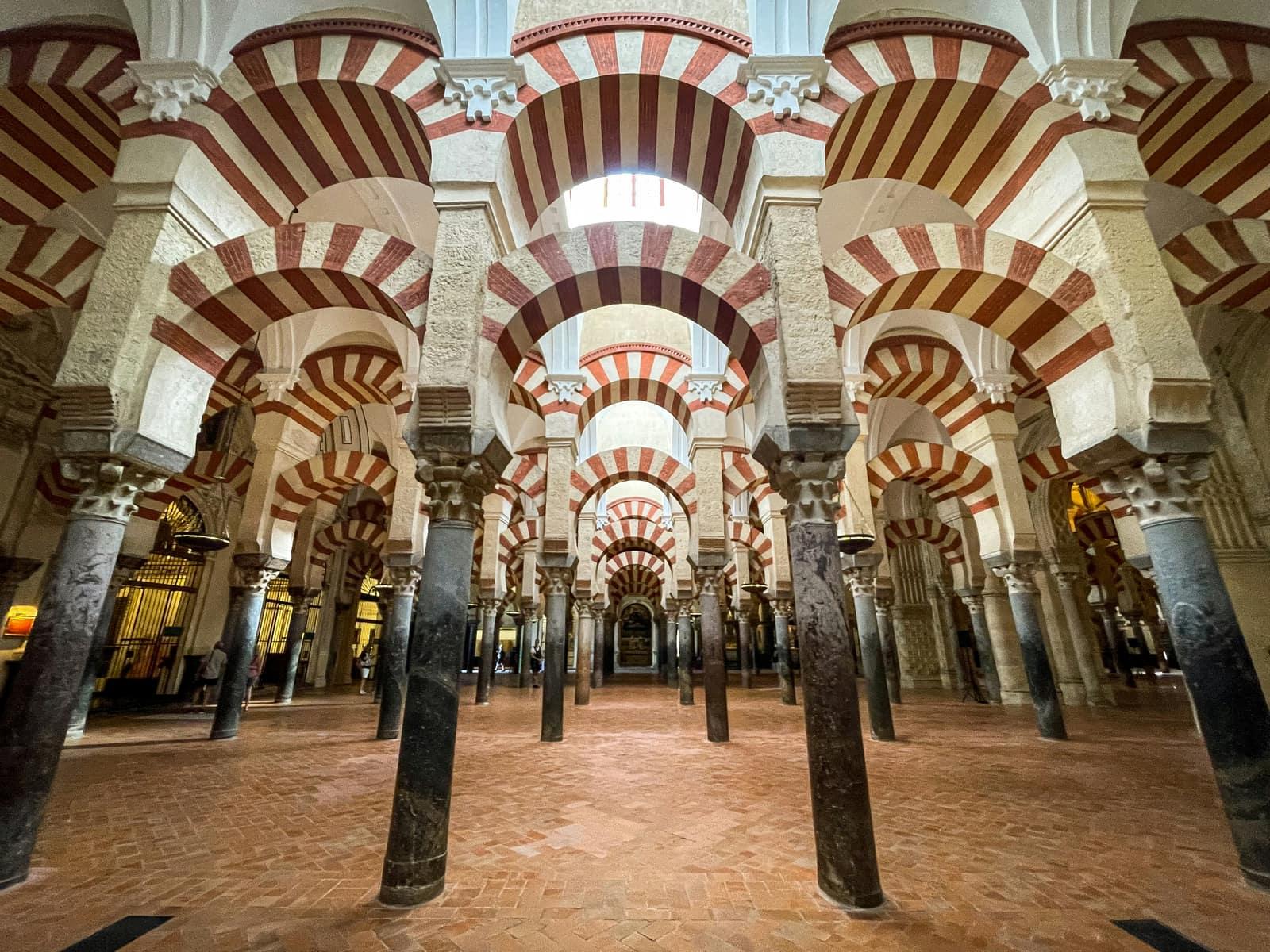 The arches of the Mezquita of Córdoba